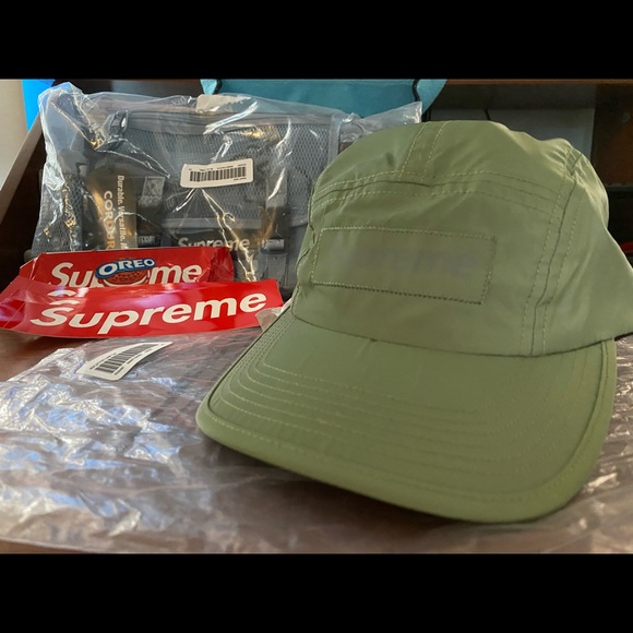Supreme Reflective Camp Cap SS20 Green - Picture 4 of 7